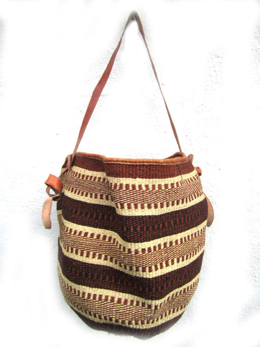 African Market Bag - Brown